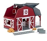 Terra by Battat Holzspielzeug Großer Pferdestall und Bauernhof aus Holz – Spielzeug Scheune mit Zubehör und Funktionen für Kinder ab 3 Jahren (20 Teile)